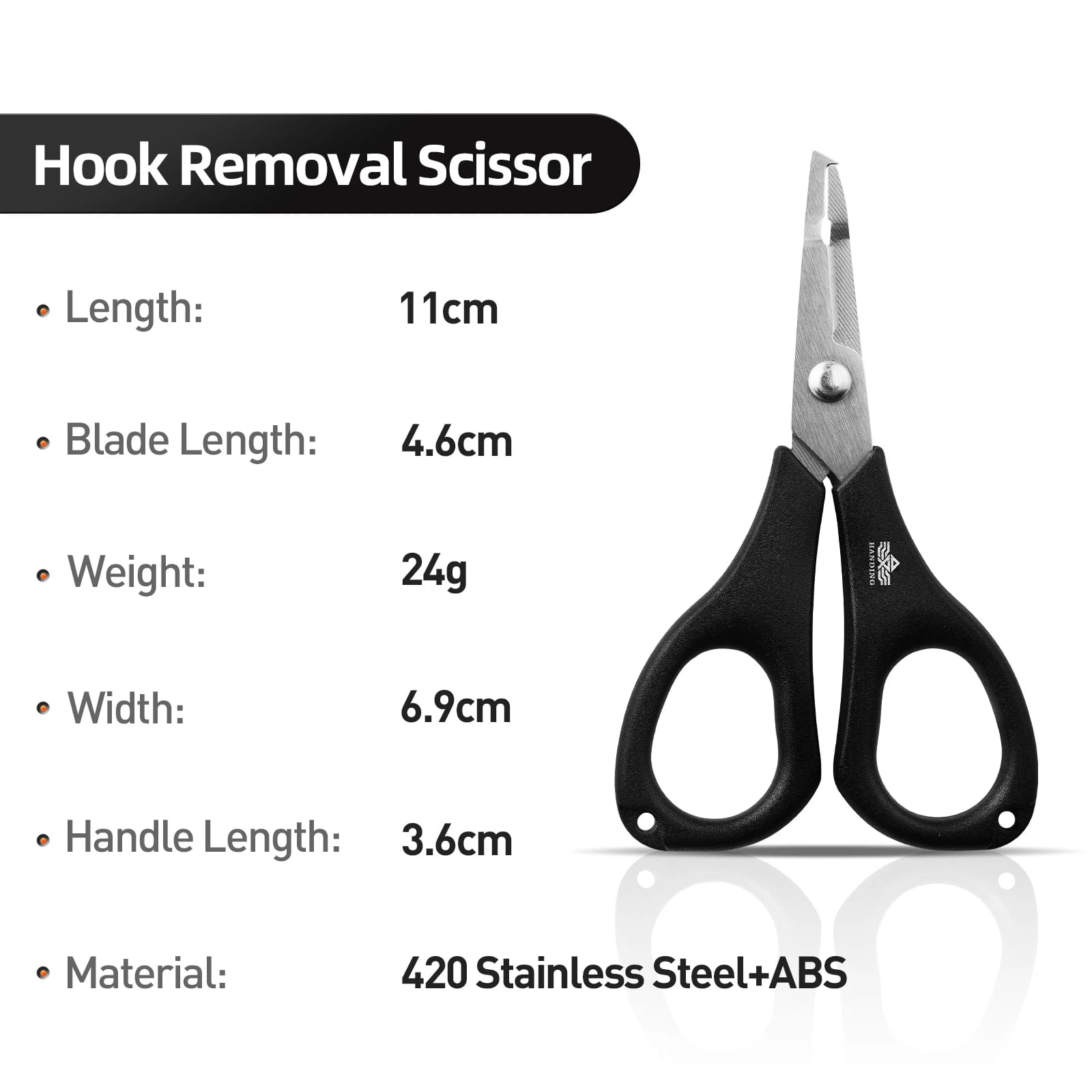 HANDING Fishing Scissors Stainless Steel High Quality Remove Hook and Cut Fishing Ling Easy to Carry Fishinig Tools Accessory