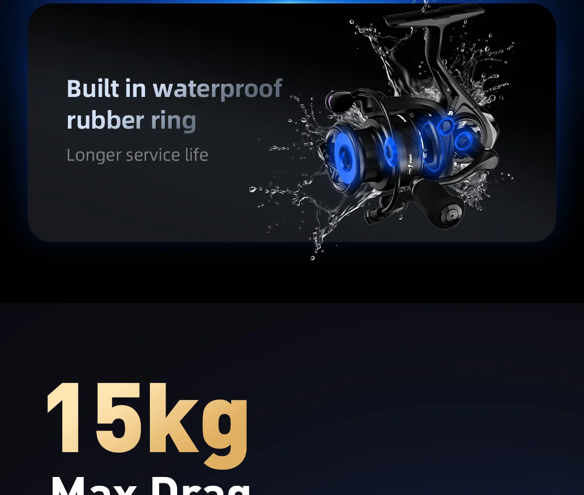 HANDING M1 PRO Fishing Reel Spinning Reel Corrosion Resistant Seawater Fishing Reel 9+1 Ball Bearings 15KG Max Drag for Big Fish HANDING M1 PRO Fishing Reel Spinning Reel Corrosion Resistant Seawater Fishing Reel 9+1 Ball Bearings 15KG Max Drag for Big Fish