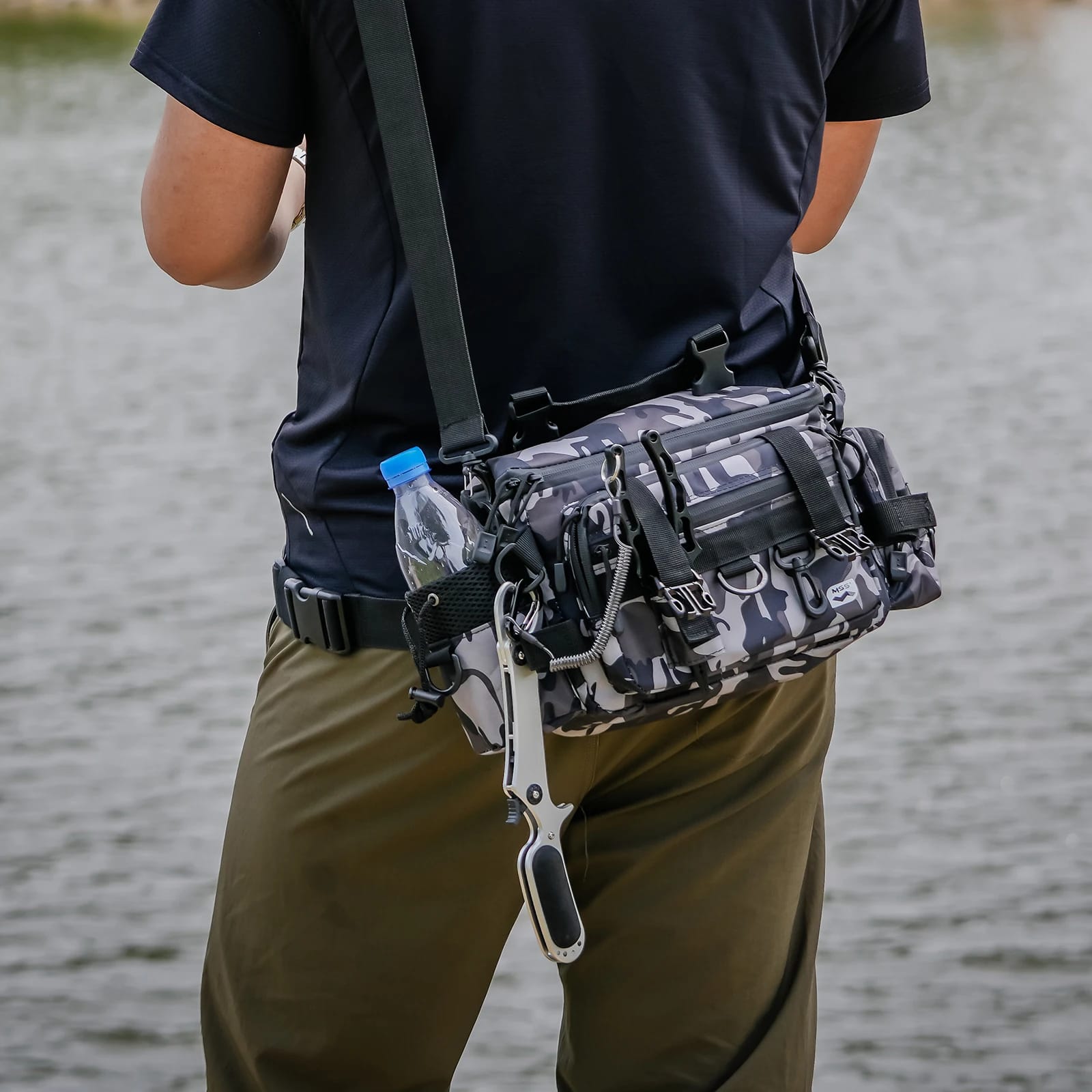 HANDING Large Capacity Multifunction Fishing Backpack Fishing Tackle Waterproof Outdoors Bags for Fishing Lure Box Gear Storage