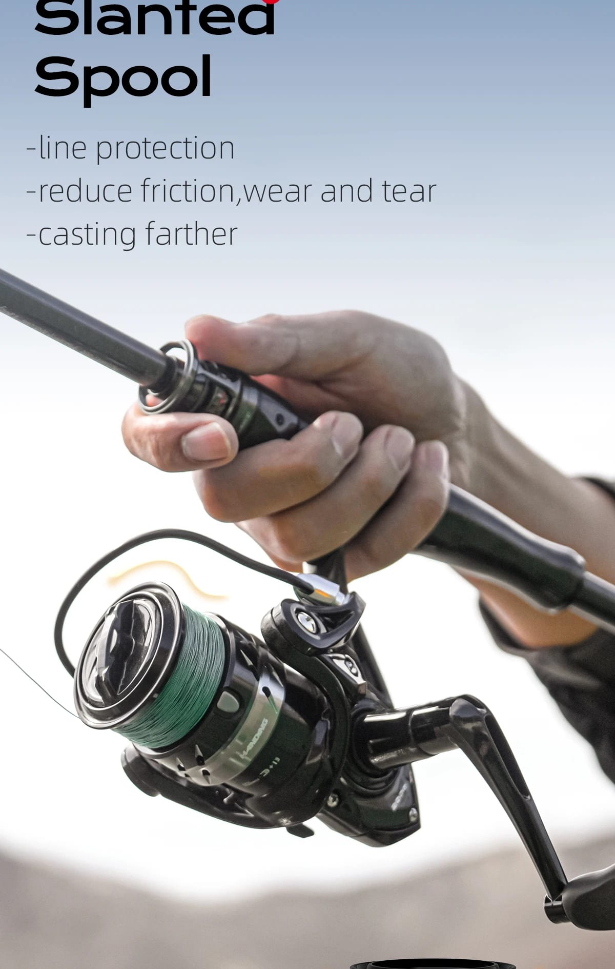 HANDING LiteⅡ Fishing Reels ALL-AROUND Reel 6.5KG Max Drag 1000-6000 Series Smooth and Durable Spinning Reel 5.2:1 Gear Ratio
