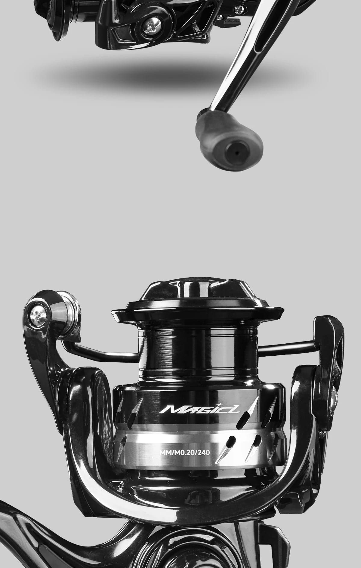 HANDING LiteⅡ Fishing Reels ALL-AROUND Reel 6.5KG Max Drag 1000-6000 Series Smooth and Durable Spinning Reel 5.2:1 Gear Ratio