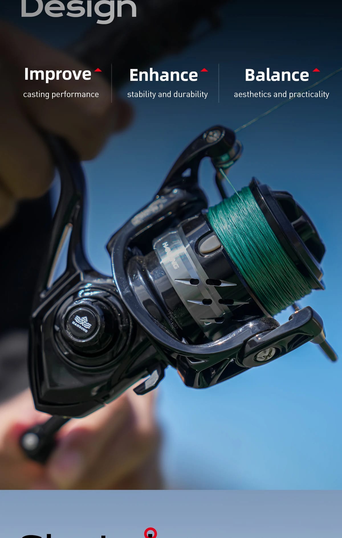 HANDING LiteⅡ Fishing Reels ALL-AROUND Reel 6.5KG Max Drag 1000-6000 Series Smooth and Durable Spinning Reel 5.2:1 Gear Ratio