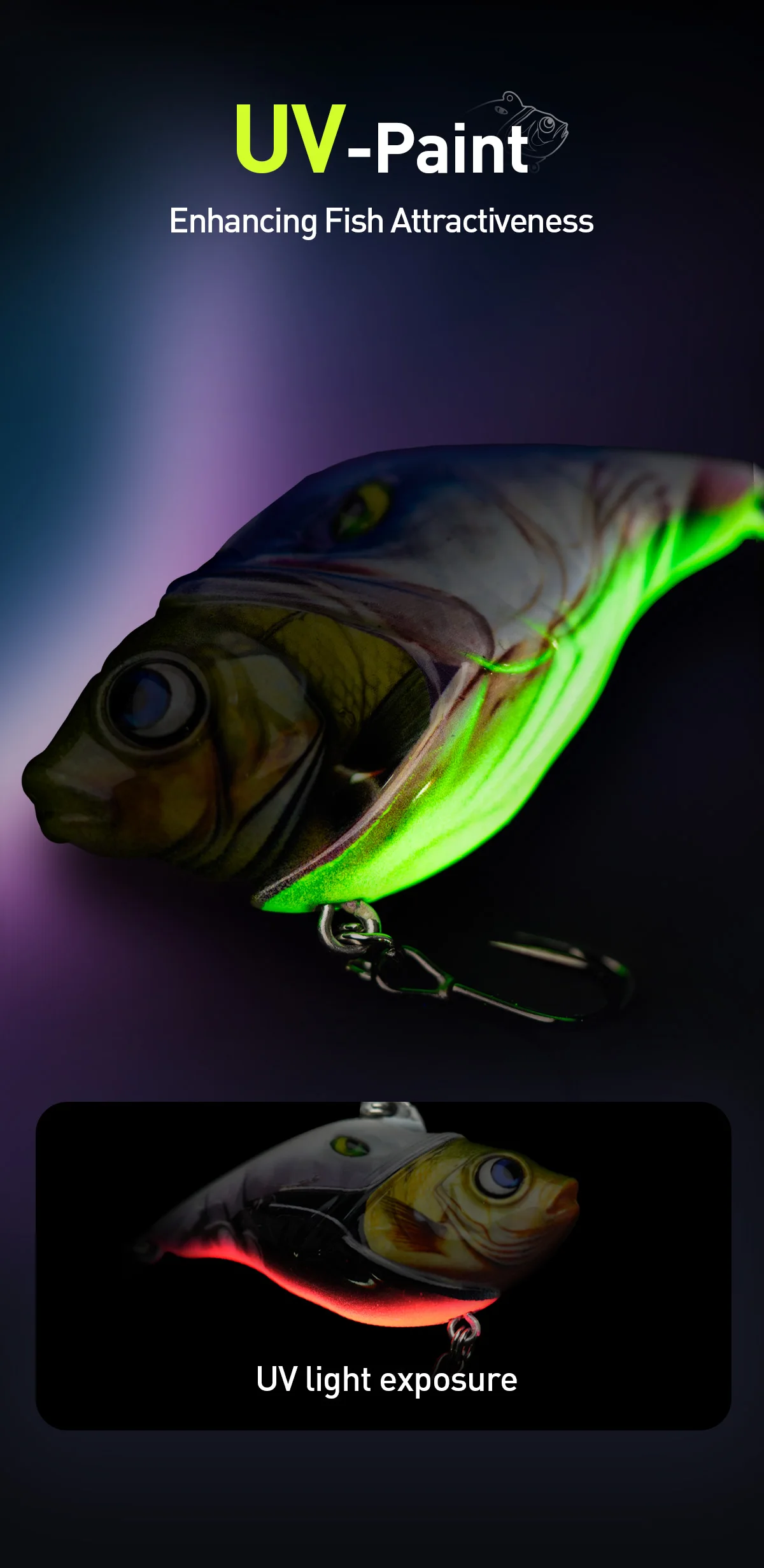 HANDING 3Pcs/Pack M1 VIB Lipless Crankbait Fishing Lures Hard Bait Mustad Treble Hooks For Bass Pike Trolling Tackle  Lures Bait