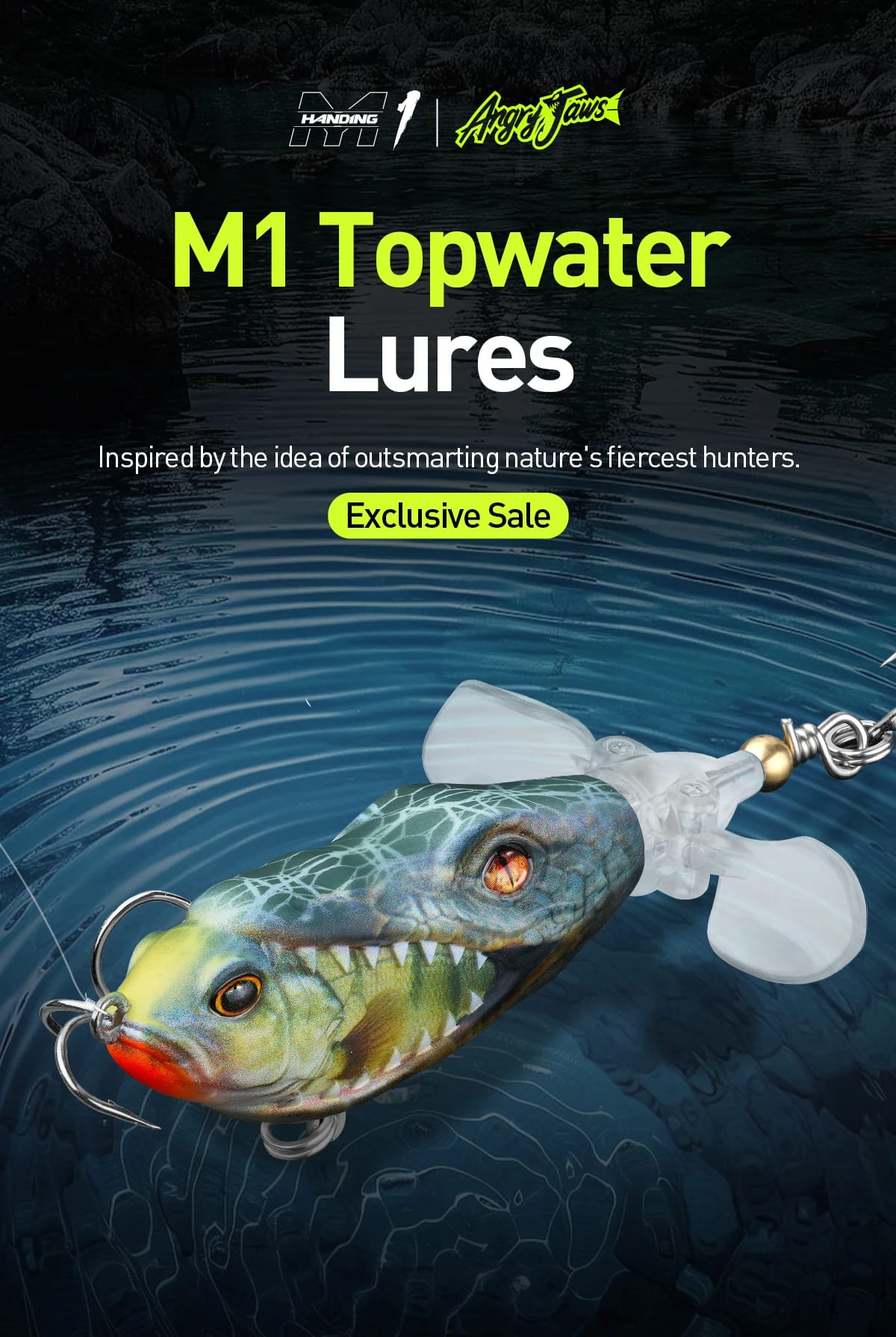 HANDING 3pcs/pack M1 Popper Topwater Fishing Lure Durable Steel Ring Fishing Tackle Sound Effect Floating Topwater Fishing Lures