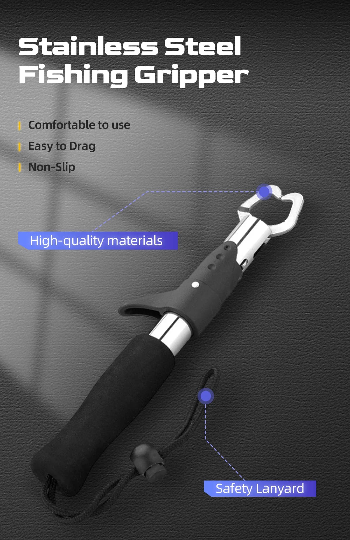HANDING Fishing Pliers and Fishing Gripper Tools for Fishing Easy to Carry, Durable Sturdy and Corrosion-Resistant Multifunction