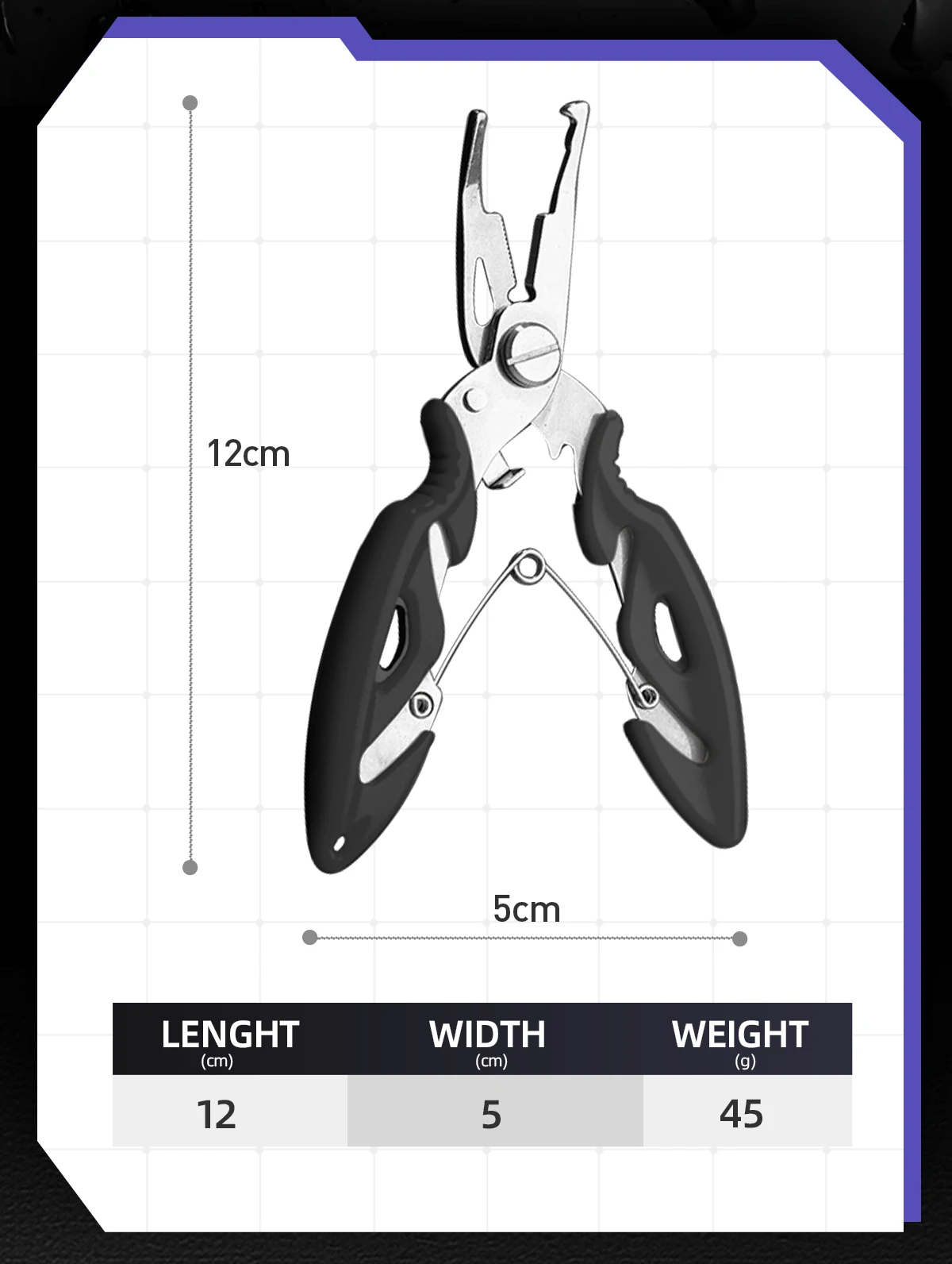 HANDING Fishing Pliers and Fishing Gripper Tools for Fishing Easy to Carry, Durable Sturdy and Corrosion-Resistant Multifunction