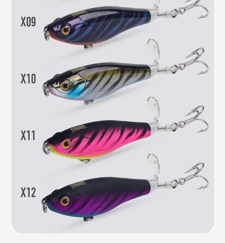 KINGDOM Propeller Floating Fishing Lures 9cm 11g 11cm 17g Topwater Artificial Swimbaits Plopper Seabass Soft Rotating Tail Lure