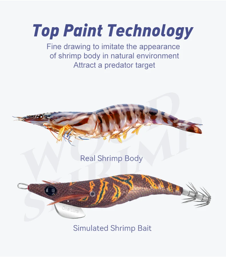 Kingdom New Saltwater Egi Squid Jig 2.5# 3.0# 3.5# Japan Quality Customize Color Artificial Shrimp Lure Squid Jigging for Sea