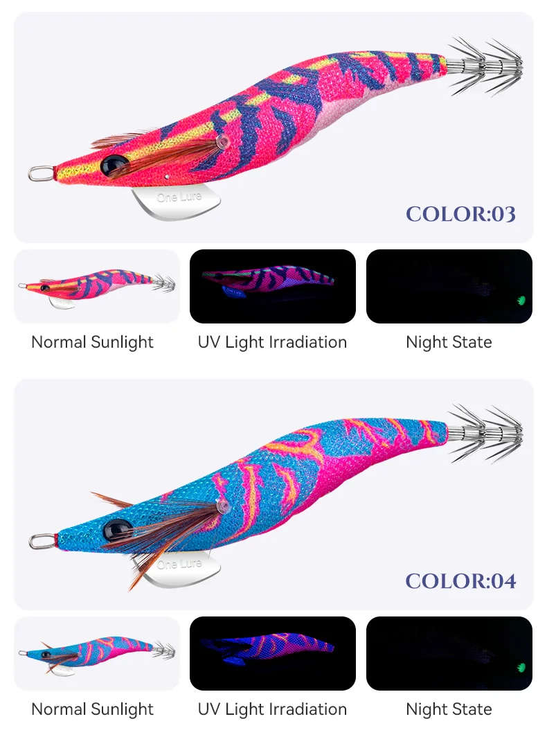 Kingdom New Saltwater Egi Squid Jig 2.5# 3.0# 3.5# Japan Quality Customize Color Artificial Shrimp Lure Squid Jigging for Sea