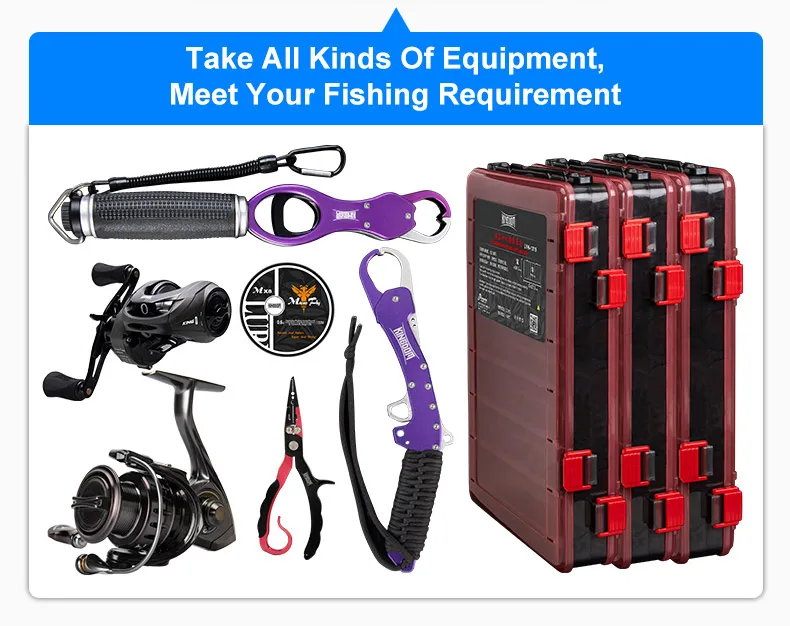 Kingdom Fishing Bags 39*24*16.5cm Outdoor Sports Backpack Fishing Reel Lure Box Fishing Accessories BAG For Bass Trout Fishing