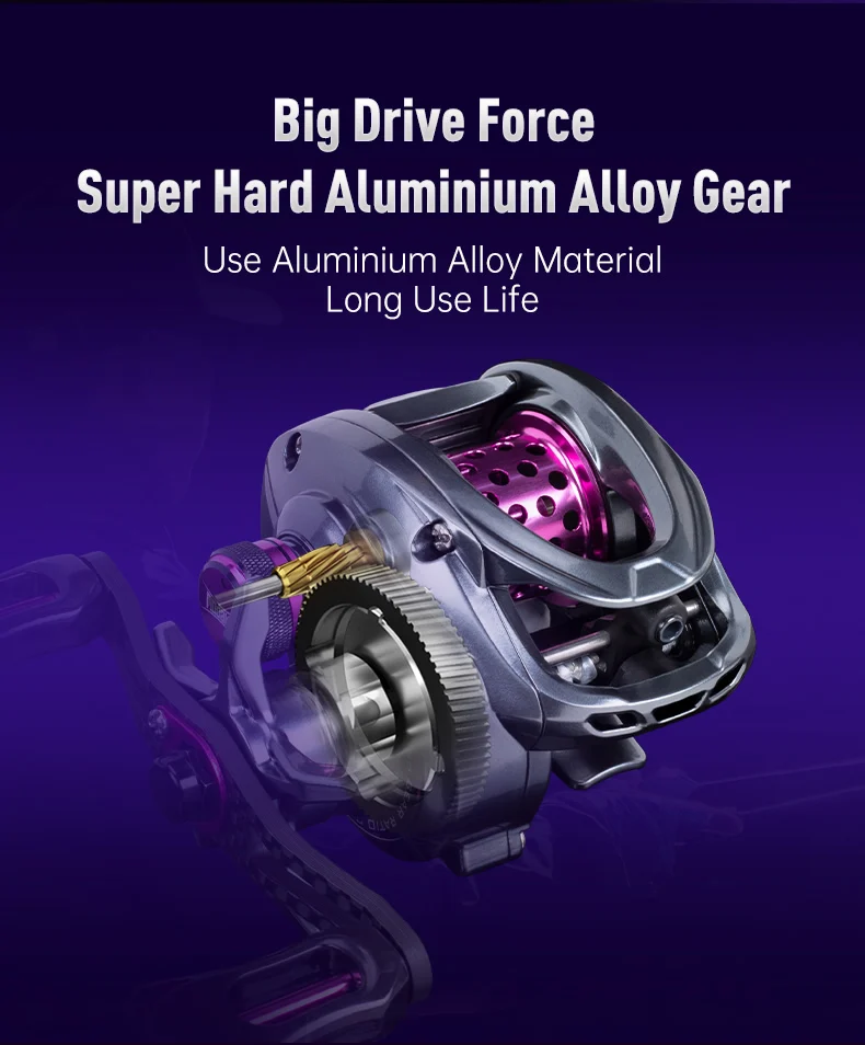 Kingdom 135g Fishing Reel Ultra Light Spool Bait Finesse Baitcasting Reel Micro Monster 7.1:1 8.1:1 4kg Shallow Spool Light Coil