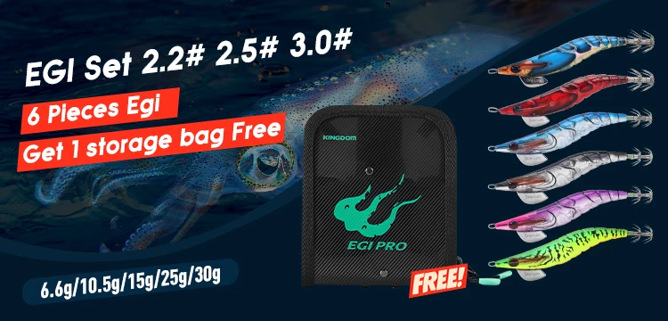 Kingdom Squid Jig Organizer Box Octopus Egi Case with 6/12/40 Grids Plastic Storage Container for Minnow Hard Bait Sea Tool Case