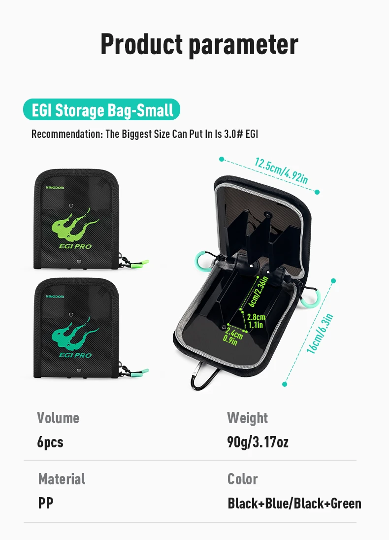 Kingdom Squid Jig Organizer Box Octopus Egi Case with 6/12/40 Grids Plastic Storage Container for Minnow Hard Bait Sea Tool Case