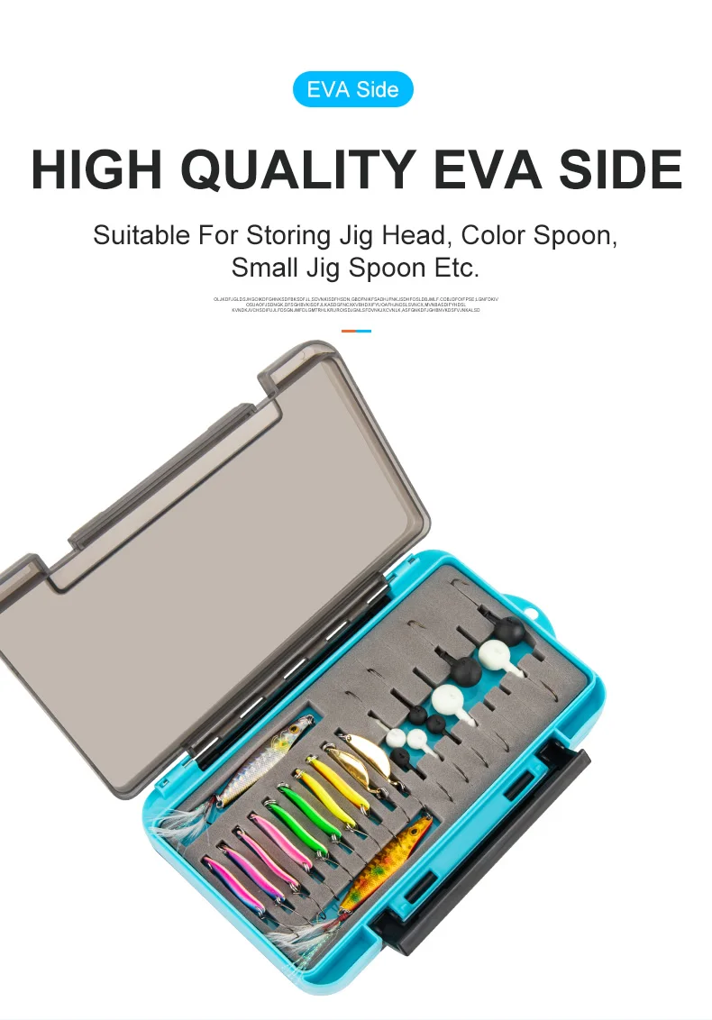 Kingdom Double Side Lure Fishing Tackle Box Multi Compartments Bait Hook Accessories Storage Case Plastic Fishing Tackle Boxes