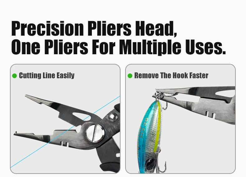 Kingdom Fishing Pliers Line Cutter 62g Multifunctional Plier Steel Knot Scissors Hook Remover Fishing Tackle Equipment
