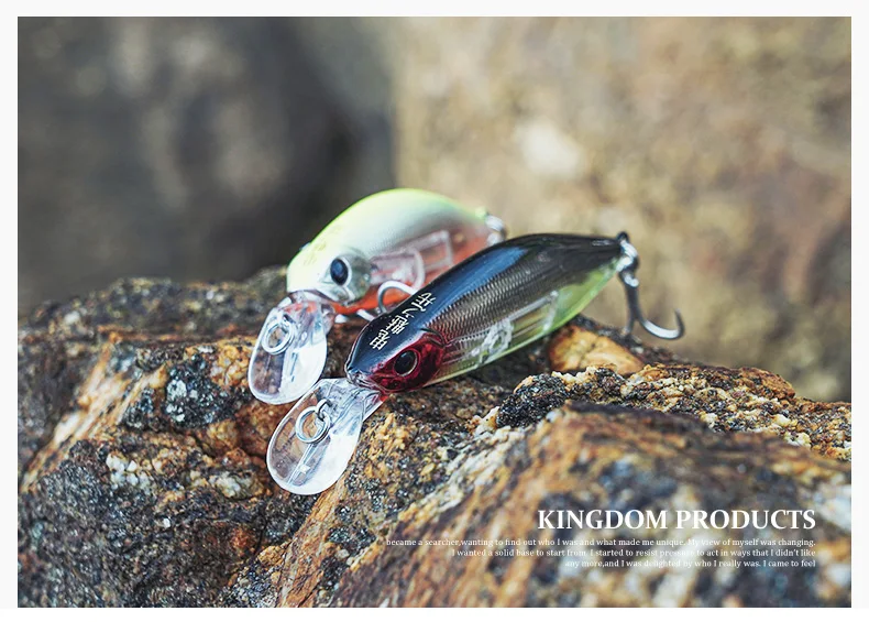 Kingdom Slow Sinking Pencil Fishing Lures Noise Minnow 70mm 12g 55mm 7g Swimbaits Swing Hard Baits Wobblers Fishing Tackle
