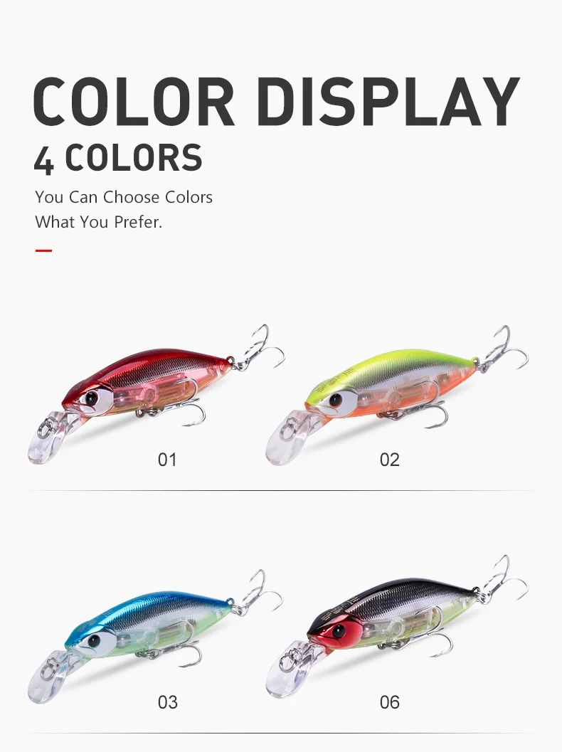 Kingdom Slow Sinking Pencil Fishing Lures Noise Minnow 70mm 12g 55mm 7g Swimbaits Swing Hard Baits Wobblers Fishing Tackle