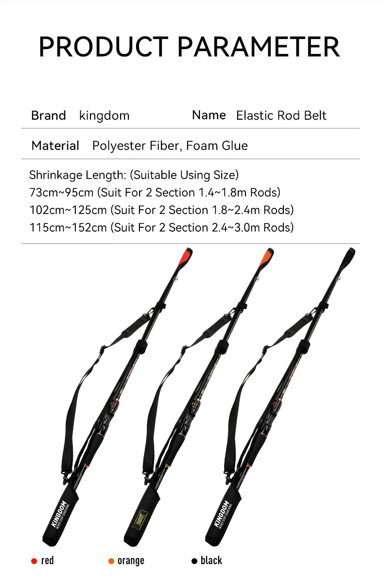 Kingdom Spinning Fishing Rods 73cm-152cm Casting Rod Protection Rope Length Adjustable For Protection Rods Cap Pole Storage Bag Kingdom Spinning Fishing Rods 73cm-152cm Casting Rod Protection Rope Length Adjustable For Protection Rods Cap Pole Storage Bag