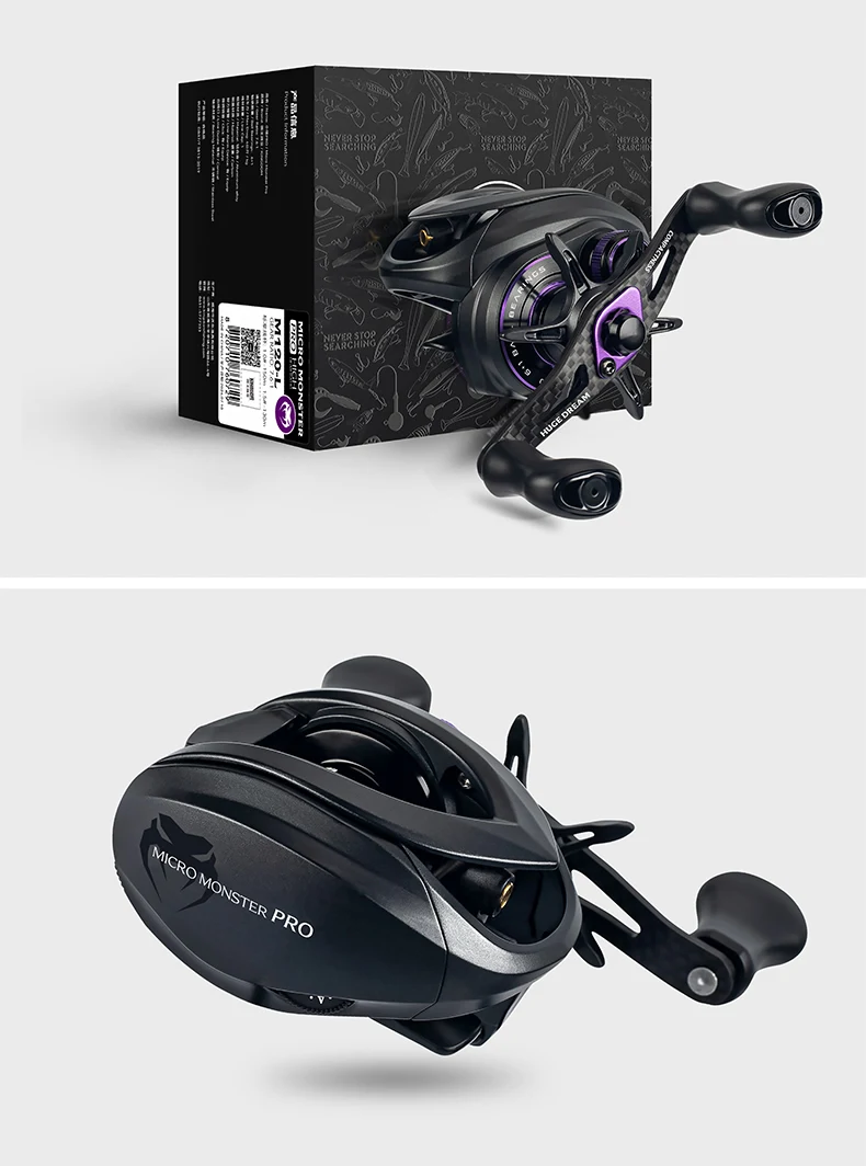 Kingdom Micro Pro Baitcasting Fishing Reel 138g Weight 7.6:1 Gear Ratio 4.6kg Max Drag Ultra-light Carbon Material Fishing Reels Kingdom Micro Pro Baitcasting Fishing Reel 138g Weight 7.6:1 Gear Ratio 4.6kg Max Drag Ultra-light Carbon Material Fishing Reels