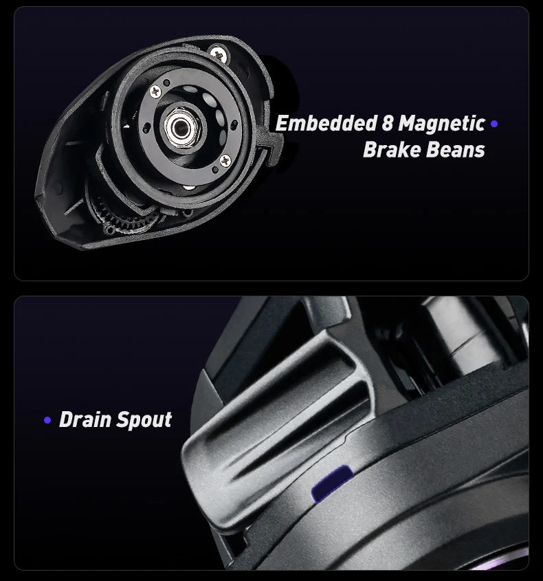 Kingdom Micro Pro Baitcasting Fishing Reel 138g Weight 7.6:1 Gear Ratio 4.6kg Max Drag Ultra-light Carbon Material Fishing Reels Kingdom Micro Pro Baitcasting Fishing Reel 138g Weight 7.6:1 Gear Ratio 4.6kg Max Drag Ultra-light Carbon Material Fishing Reels