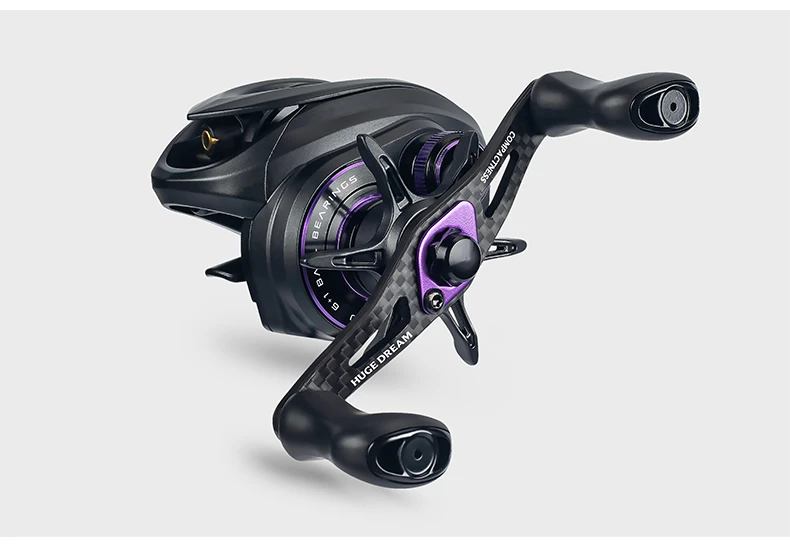 Kingdom Micro Pro Baitcasting Fishing Reel 138g Weight 7.6:1 Gear Ratio 4.6kg Max Drag Ultra-light Carbon Material Fishing Reels Kingdom Micro Pro Baitcasting Fishing Reel 138g Weight 7.6:1 Gear Ratio 4.6kg Max Drag Ultra-light Carbon Material Fishing Reels