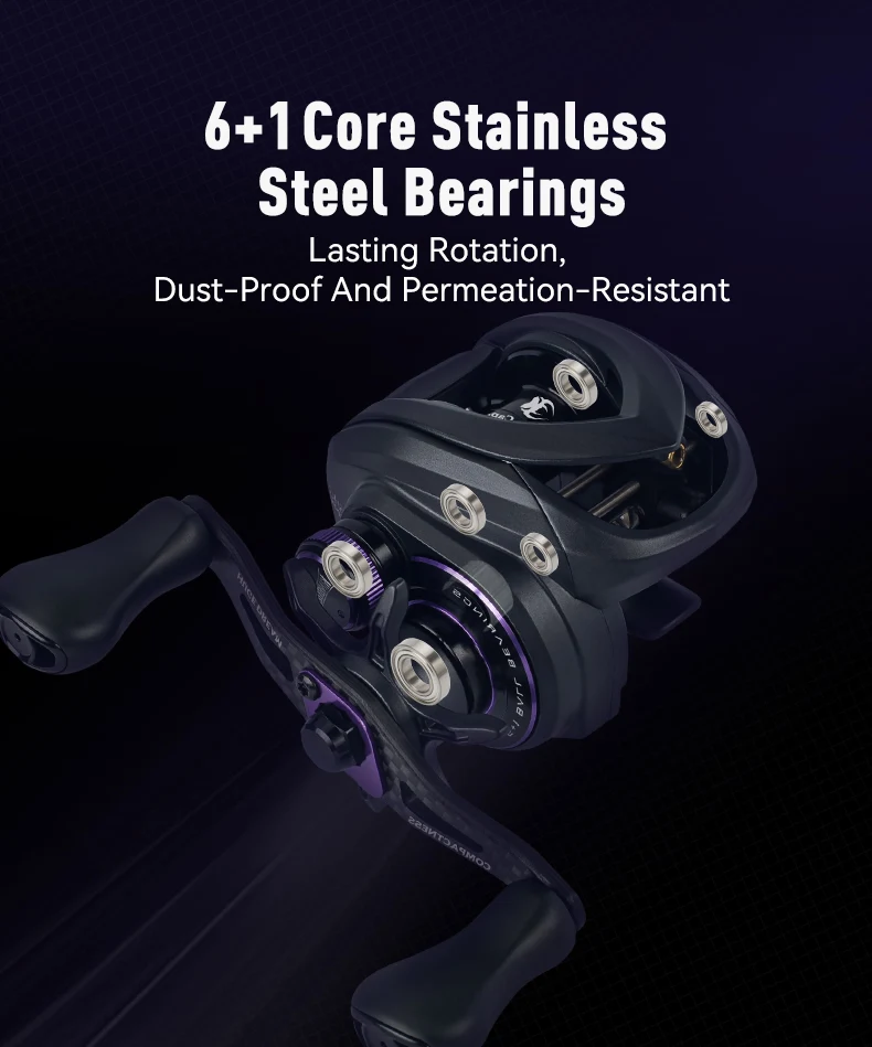Kingdom Micro Pro Baitcasting Fishing Reel 138g Weight 7.6:1 Gear Ratio 4.6kg Max Drag Ultra-light Carbon Material Fishing Reels Kingdom Micro Pro Baitcasting Fishing Reel 138g Weight 7.6:1 Gear Ratio 4.6kg Max Drag Ultra-light Carbon Material Fishing Reels