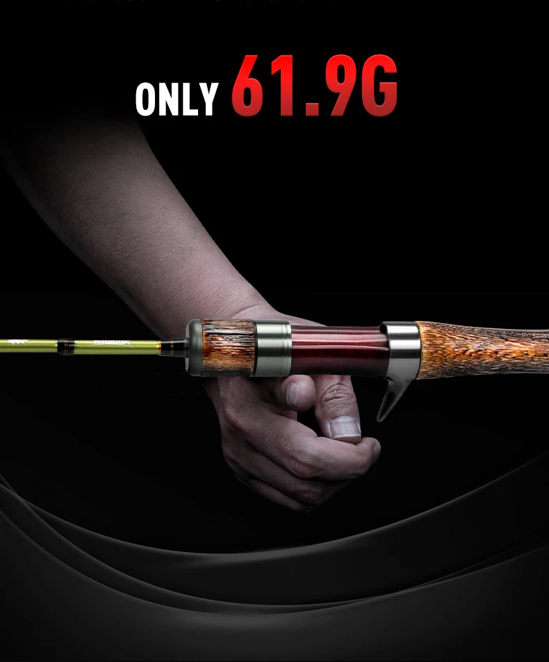 Kingdom STREAM KING Spinning Fishing Rod 61.9g Ultralight Casting Carbon Rods MF Action UL L power Fishing Tackle Travel Rod