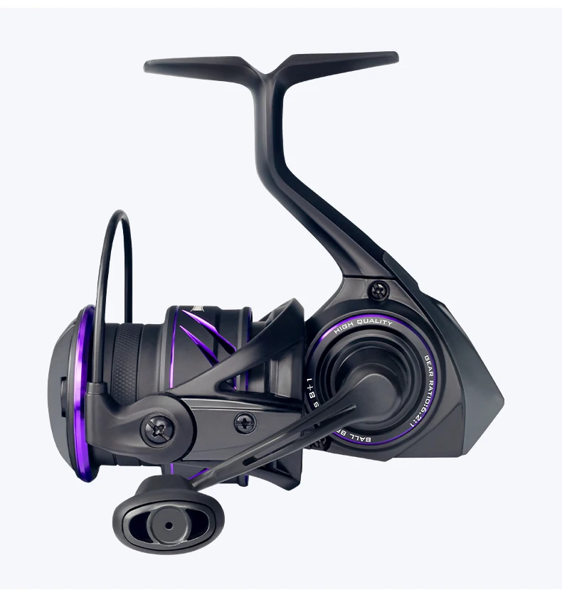 Kingdom Tegmen Pro Spinning Fishing Reel 6.2:1 High Speed Gear Ratio 9kg Max Drag 8+1BB Light Weight Saltwater Fishing Coil