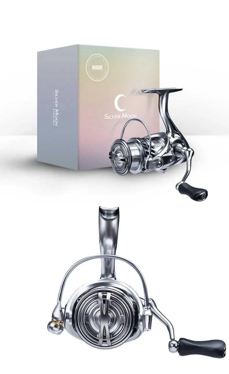 Kingdom Spinning Fishing Reels 5.2:1 Gear Ratio 9kg Max Drag 8+1 Bearings Carbon Nylon Body Freshwater Fishing Tackle Reel Kingdom Spinning Fishing Reels 5.2:1 Gear Ratio 9kg Max Drag 8+1 Bearings Carbon Nylon Body Freshwater Fishing Tackle Reel