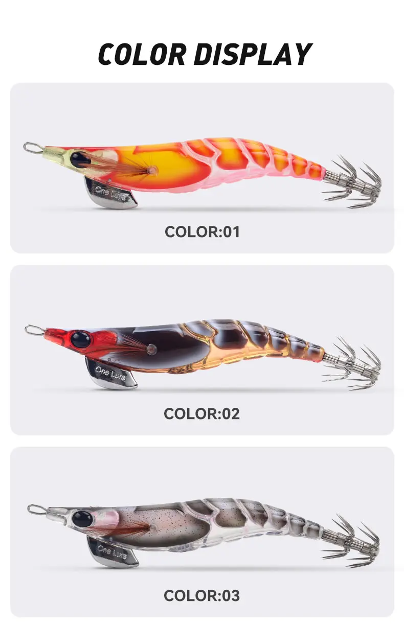 Kingdom 6pcs EGI Squid Bait Set 2.2# 2.5# 3.0# Artificial Jigging Lures Sea Fishing Octopus Cuttlefish Luminous Sinking Fishing Kingdom 6pcs EGI Squid Bait Set 2.2# 2.5# 3.0# Artificial Jigging Lures Sea Fishing Octopus Cuttlefish Luminous Sinking Fishing