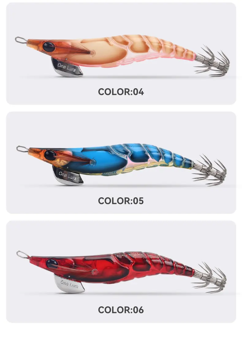 Kingdom 6pcs EGI Squid Bait Set 2.2# 2.5# 3.0# Artificial Jigging Lures Sea Fishing Octopus Cuttlefish Luminous Sinking Fishing Kingdom 6pcs EGI Squid Bait Set 2.2# 2.5# 3.0# Artificial Jigging Lures Sea Fishing Octopus Cuttlefish Luminous Sinking Fishing