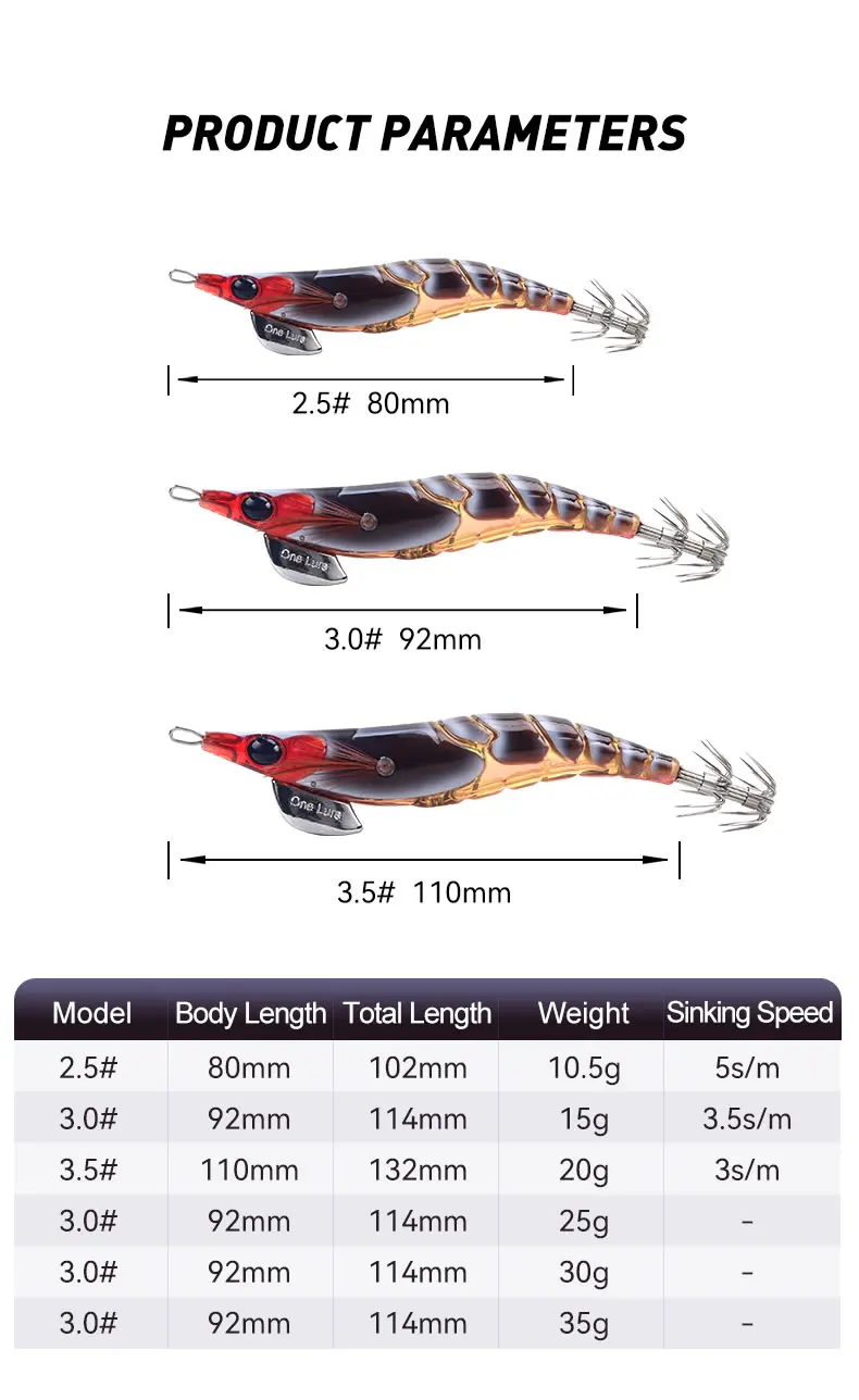 Kingdom 6pcs EGI Squid Bait Set 2.2# 2.5# 3.0# Artificial Jigging Lures Sea Fishing Octopus Cuttlefish Luminous Sinking Fishing Kingdom 6pcs EGI Squid Bait Set 2.2# 2.5# 3.0# Artificial Jigging Lures Sea Fishing Octopus Cuttlefish Luminous Sinking Fishing