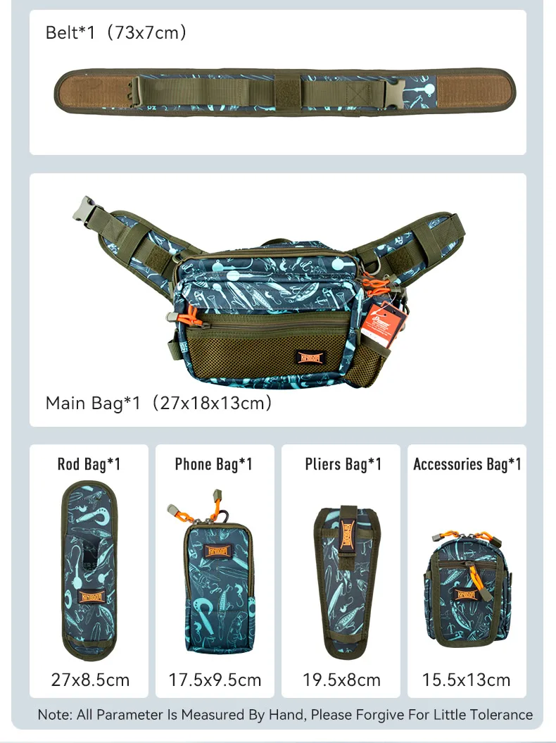 Kingdom Multifunctional Lure Fishing Belt 27x18x13cm Fishing Waist Pack Fishing Lures Gear Storage Bag Outdoor Sports Tackle Bag Kingdom Multifunctional Lure Fishing Belt 27x18x13cm Fishing Waist Pack Fishing Lures Gear Storage Bag Outdoor Sports Tackle Bag