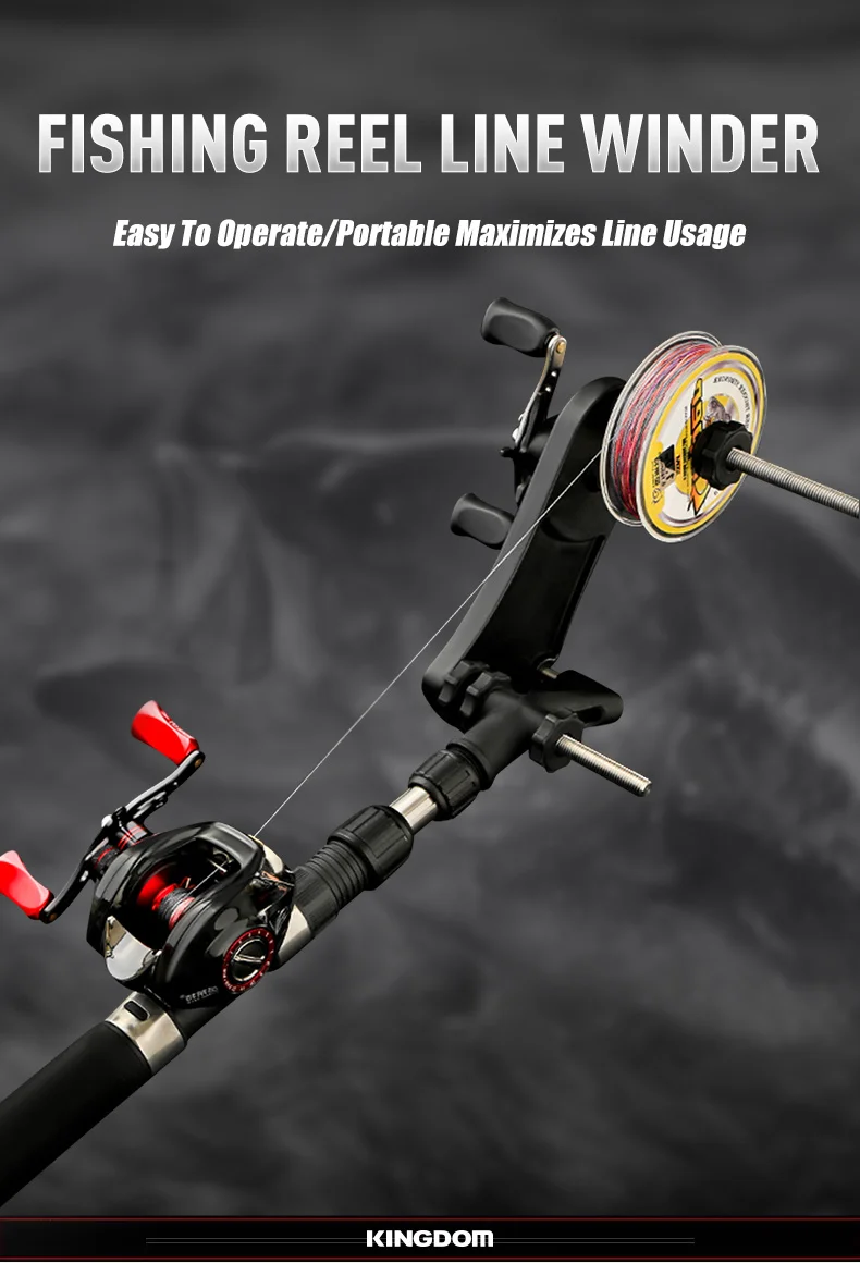 Kingdom Fishing Reel Line Winder Antirust Sturdy Portable Lightweight 4.3:1 Speed Ratio Line Winder Fishing Reel Tools Kingdom Fishing Reel Line Winder Antirust Sturdy Portable Lightweight 4.3:1 Speed Ratio Line Winder Fishing Reel Tools
