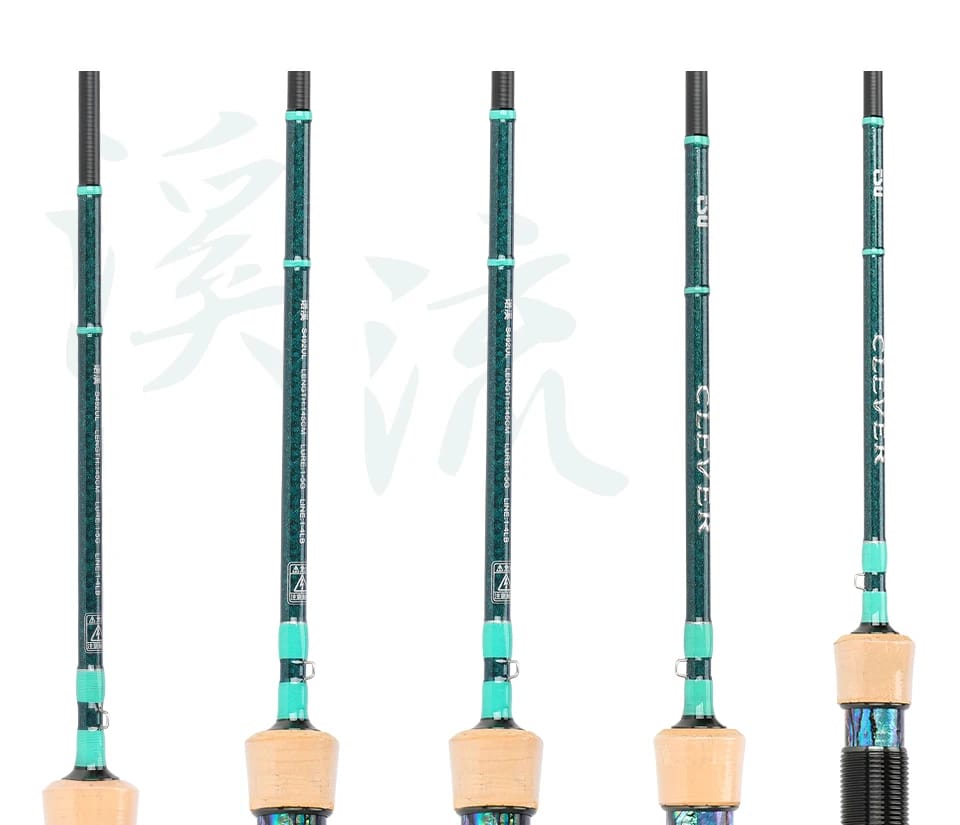TSURINOYA Ultra-light Game Spinning Casting Fishing Rod CLEVER 1.45m 1.57m 1.6m 1.85m  FUJI Guide UL L 4-axis Carbon Trout Rod