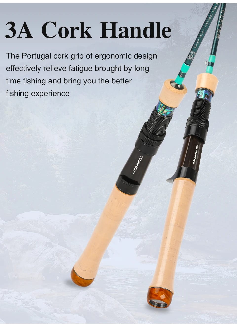 TSURINOYA Ultra-light Game Spinning Casting Fishing Rod CLEVER 1.45m 1.57m 1.6m 1.85m  FUJI Guide UL L 4-axis Carbon Trout Rod