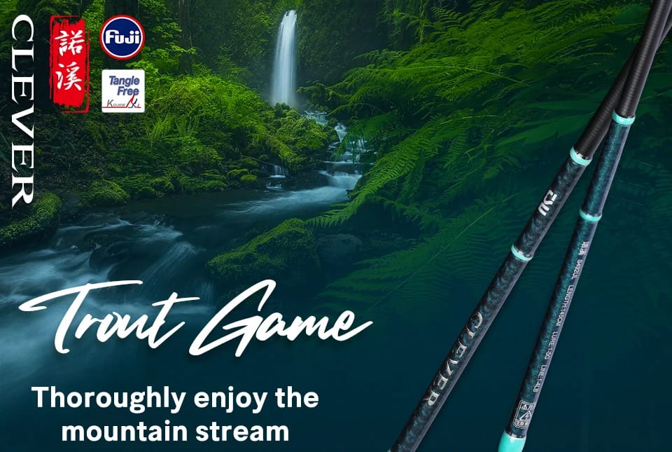 TSURINOYA Ultra-light Game Spinning Casting Fishing Rod CLEVER 1.45m 1.57m 1.6m 1.85m  FUJI Guide UL L 4-axis Carbon Trout Rod