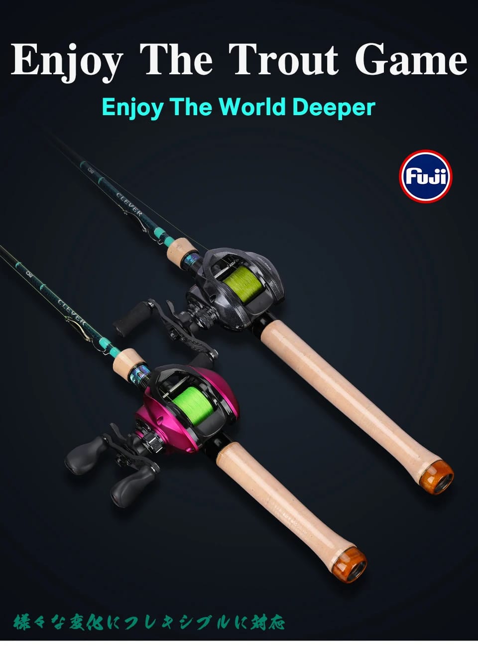 TSURINOYA Ultra-light Game Spinning Casting Fishing Rod CLEVER 1.45m 1.57m 1.6m 1.85m  FUJI Guide UL L 4-axis Carbon Trout Rod