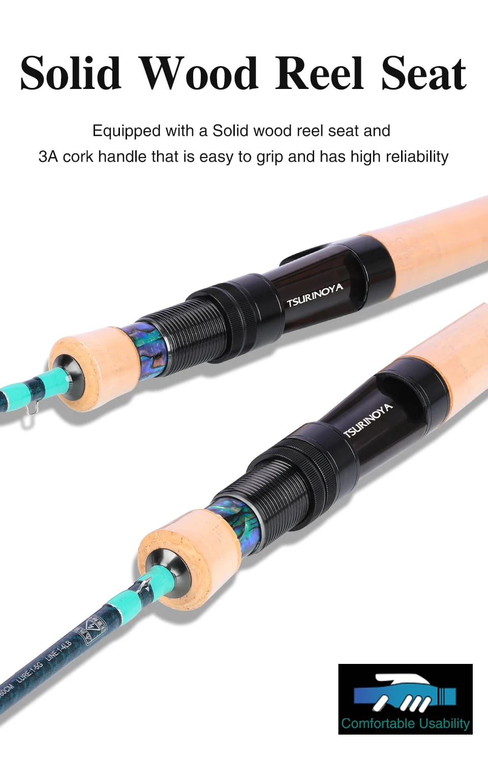 TSURINOYA Ultra-light Game Spinning Casting Fishing Rod CLEVER 1.45m 1.57m 1.6m 1.85m  FUJI Guide UL L 4-axis Carbon Trout Rod