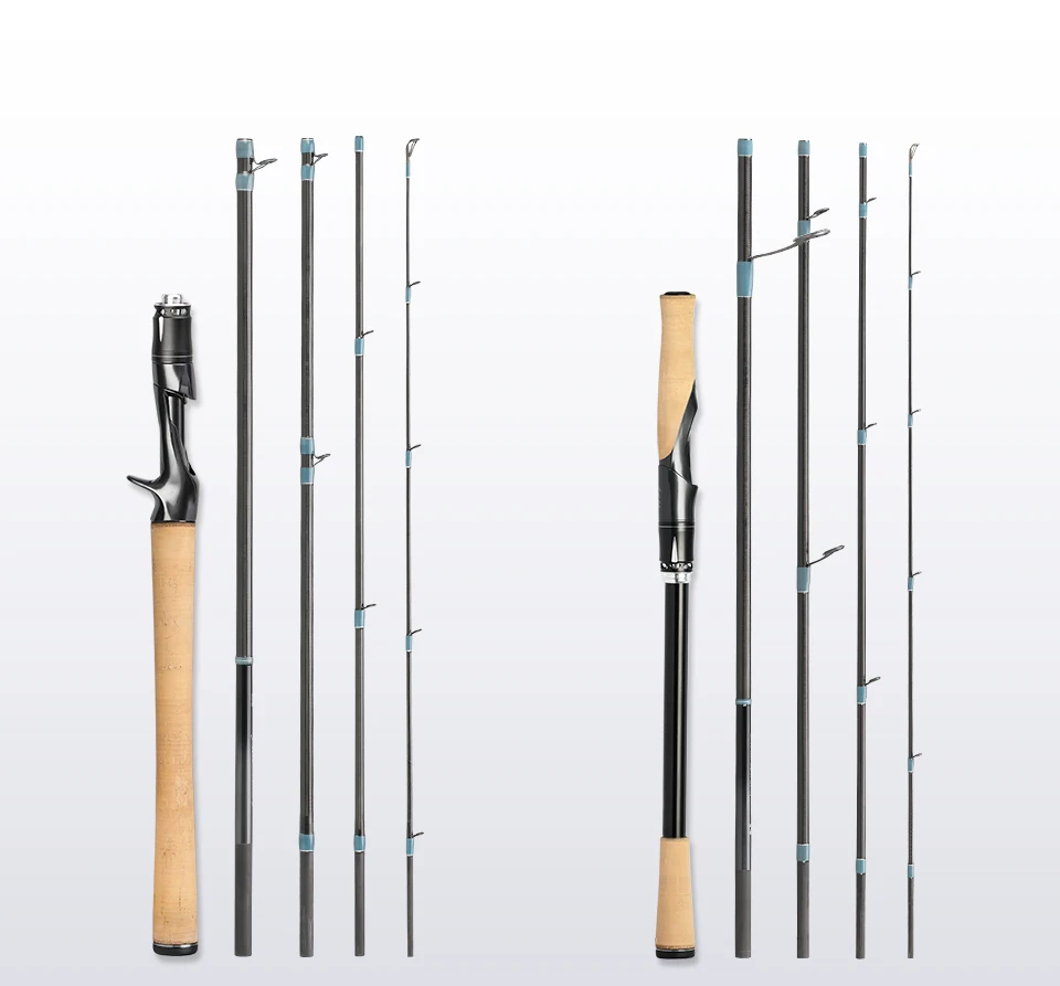 TSURINOYA LURE VALLEY Packable Series 5 Section Expedition Fishing Rod 1.98m 2.08m 2.21m 2.44m FUJI Guide Spinning Casting Rod
