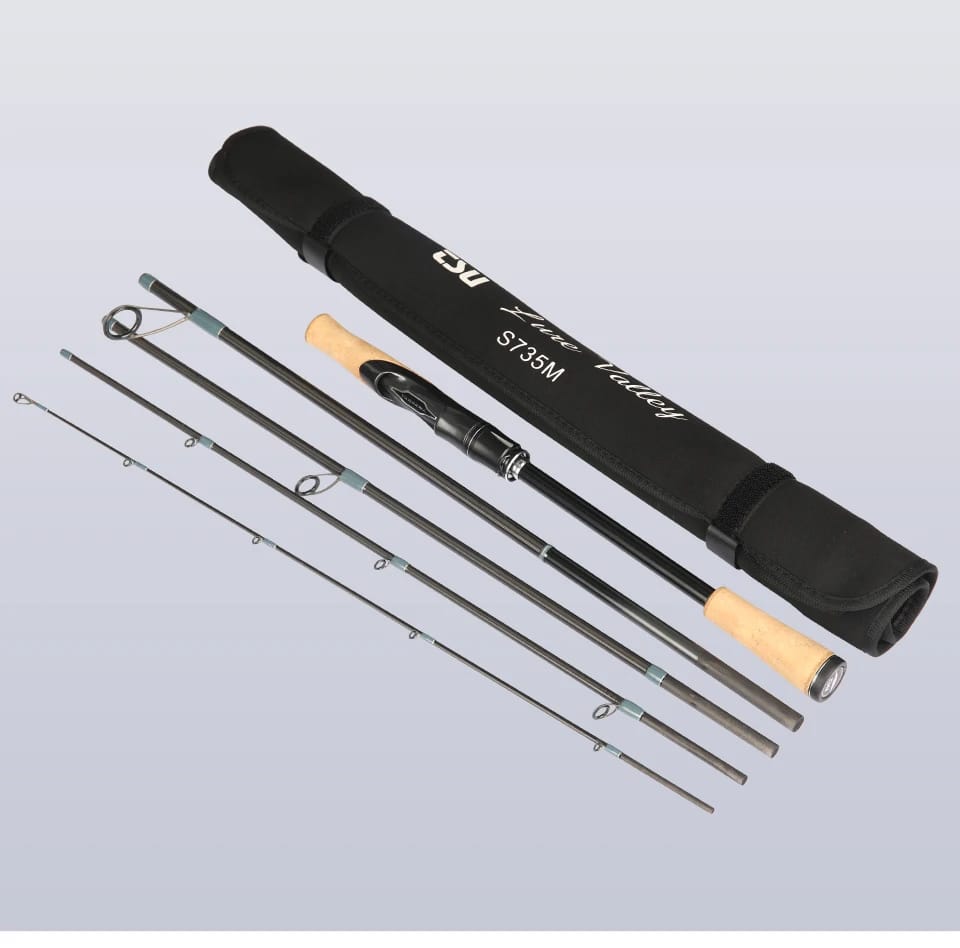 TSURINOYA LURE VALLEY Packable Series 5 Section Expedition Fishing Rod 1.98m 2.08m 2.21m 2.44m FUJI Guide Spinning Casting Rod