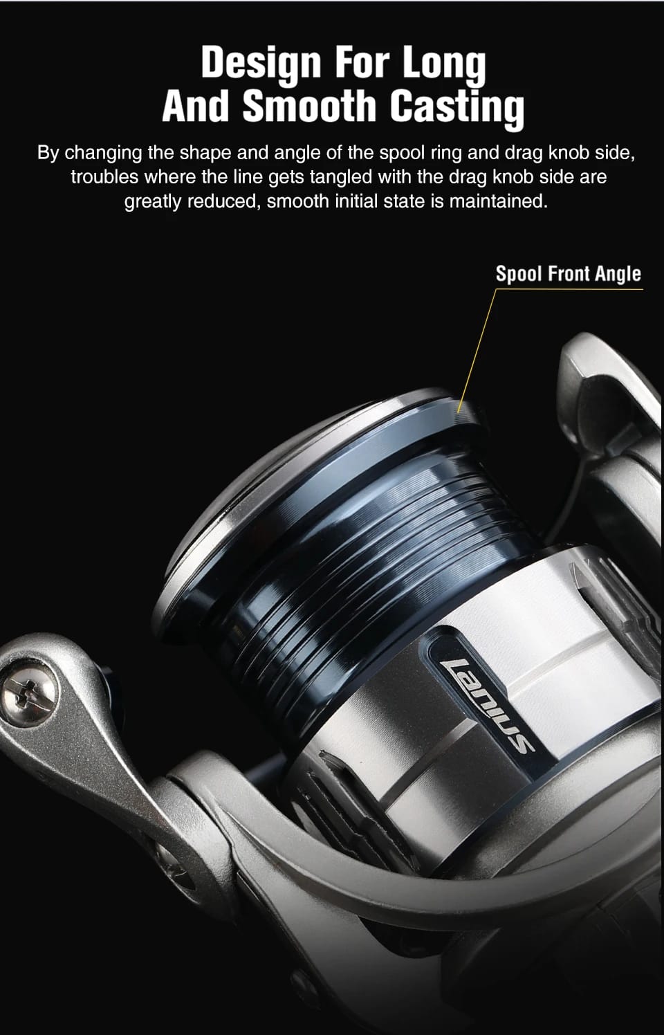 TSURINOYA Ultralight Carbon Spinning Fishing Reel LANIUS 800 1000 1500S 149g Shallow Spool Light Game Reel Stand Trout Wheel