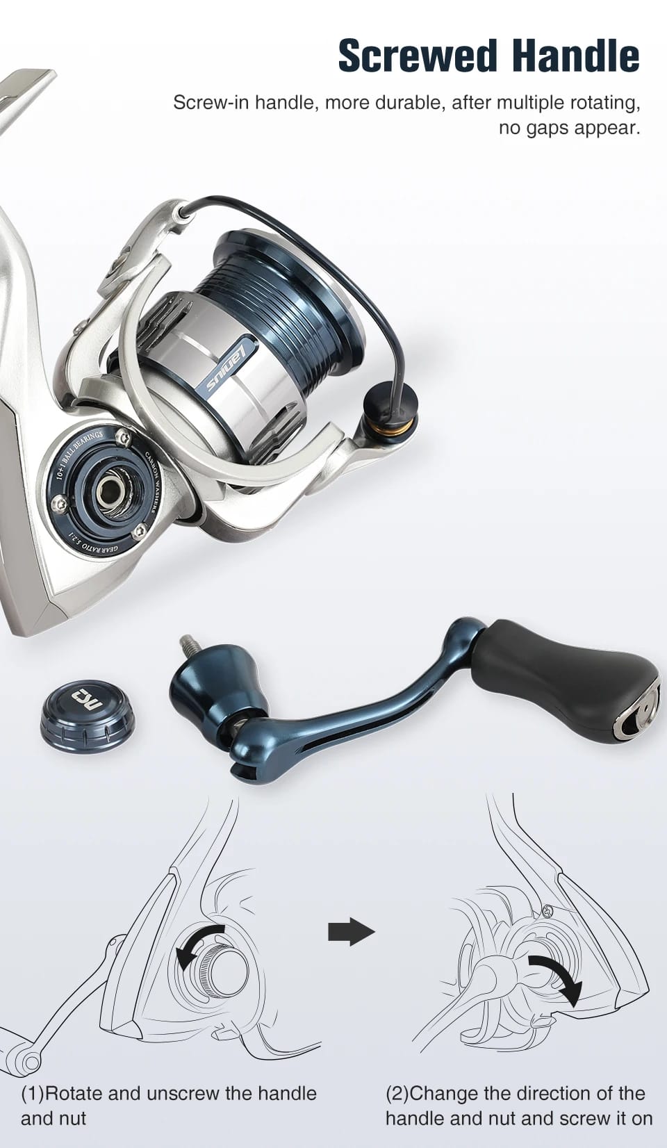 TSURINOYA Ultralight Carbon Spinning Fishing Reel LANIUS 800 1000 1500S 149g Shallow Spool Light Game Reel Stand Trout Wheel