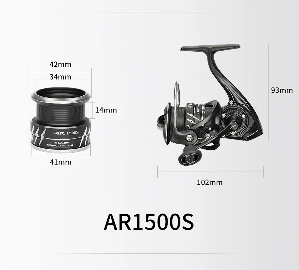 TSURINOYA NEW Spinning Fishing Reel ARTEMIS 800 1500S 2500SH 3000SH Shallow Spool Versatile Long Casting Reel High Speed Wheel
