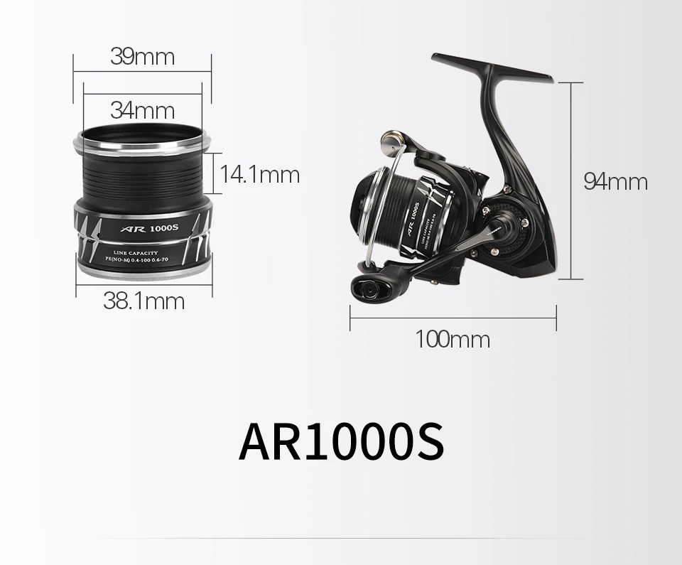 TSURINOYA NEW Spinning Fishing Reel ARTEMIS 800 1500S 2500SH 3000SH Shallow Spool Versatile Long Casting Reel High Speed Wheel