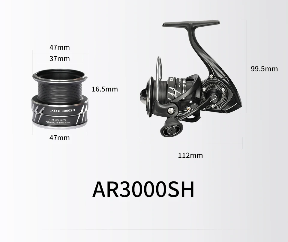 TSURINOYA NEW Spinning Fishing Reel ARTEMIS 800 1500S 2500SH 3000SH Shallow Spool Versatile Long Casting Reel High Speed Wheel