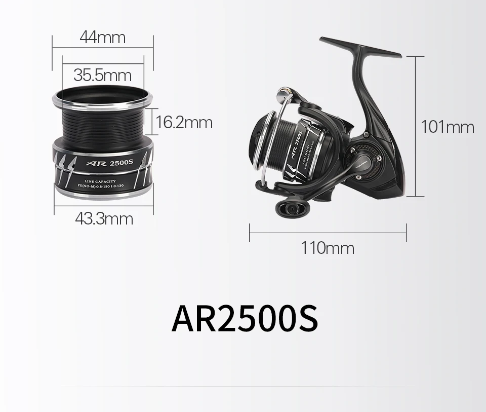 TSURINOYA NEW Spinning Fishing Reel ARTEMIS 800 1500S 2500SH 3000SH Shallow Spool Versatile Long Casting Reel High Speed Wheel