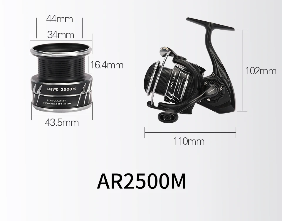 TSURINOYA NEW Spinning Fishing Reel ARTEMIS 800 1500S 2500SH 3000SH Shallow Spool Versatile Long Casting Reel High Speed Wheel