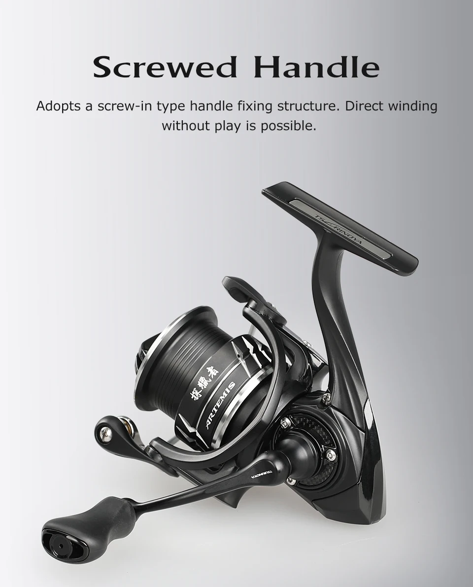 TSURINOYA NEW Spinning Fishing Reel ARTEMIS 800 1500S 2500SH 3000SH Shallow Spool Versatile Long Casting Reel High Speed Wheel