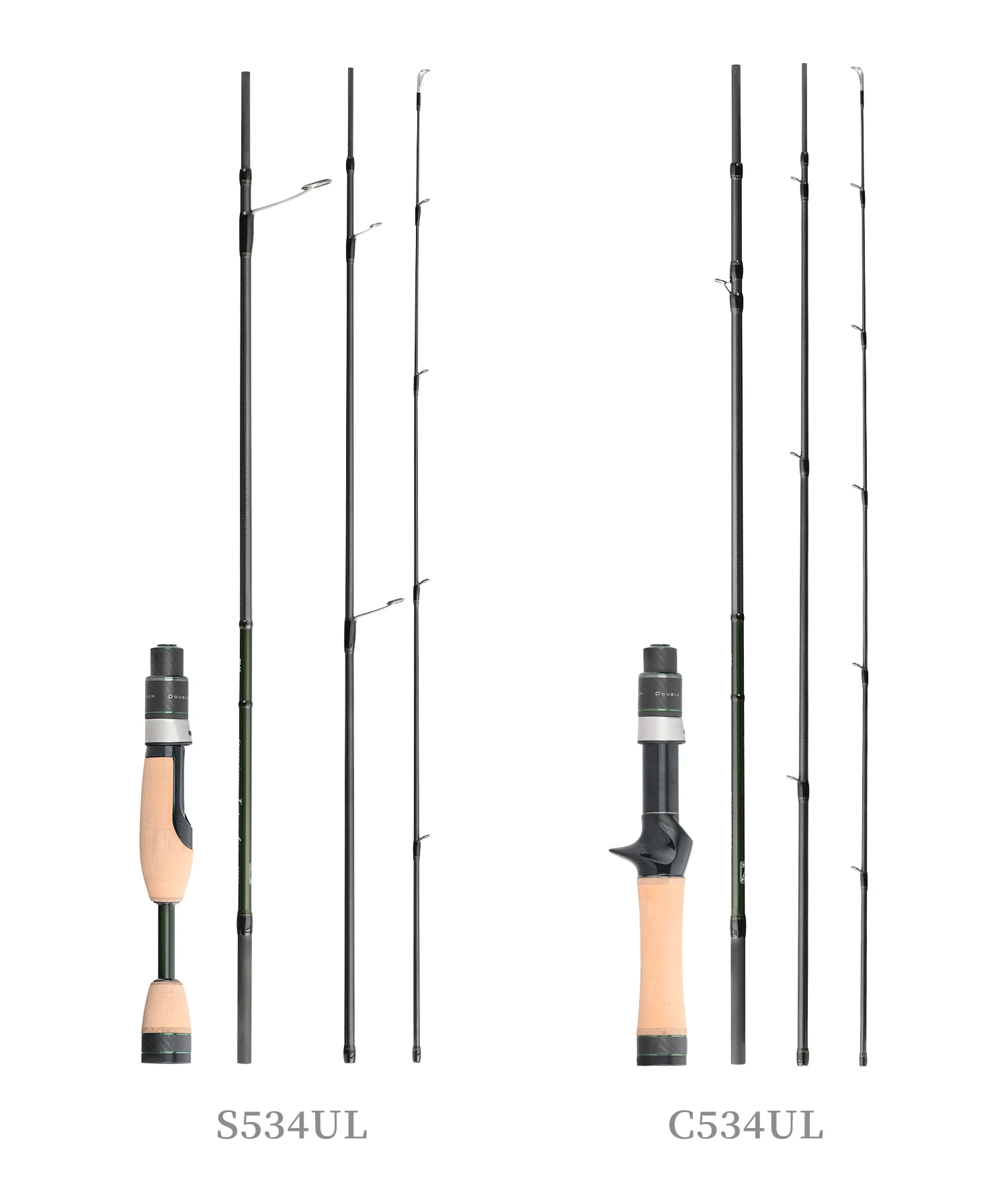 TSURINOYA INTRUDER 1.6m 1.68m 4 Section Portable Spinning Casting Fishing Rod For Trout Bass Pike Mountain Stream Packable Rod